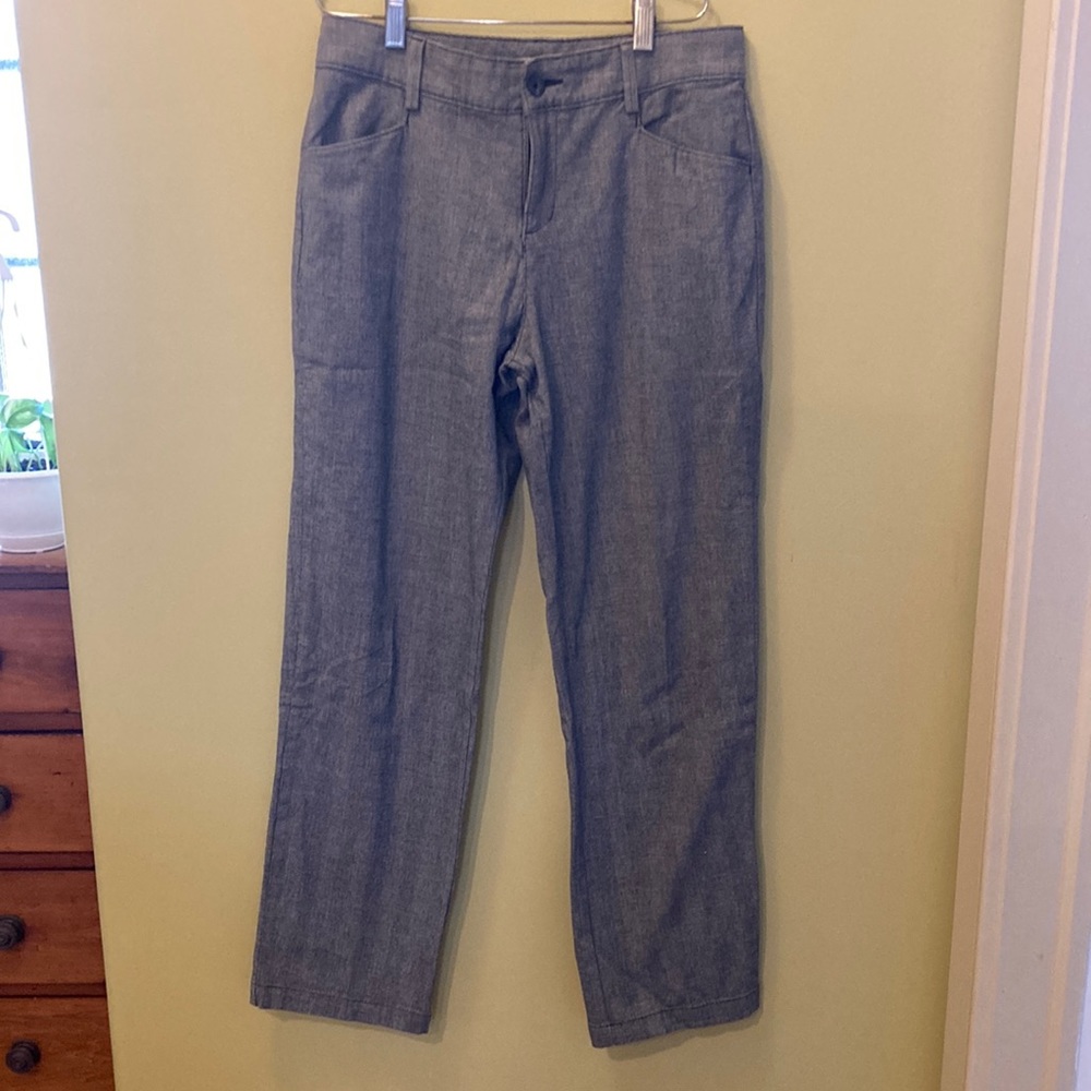 LEE Black/white hounds tooth print cotton pants